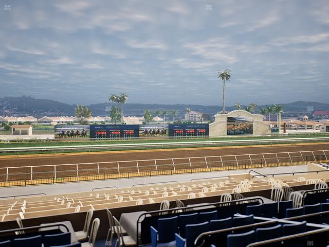 Del Mar Thoroughbred Club - Section Stretch Run Box 34 C Lvl 2 Seat View