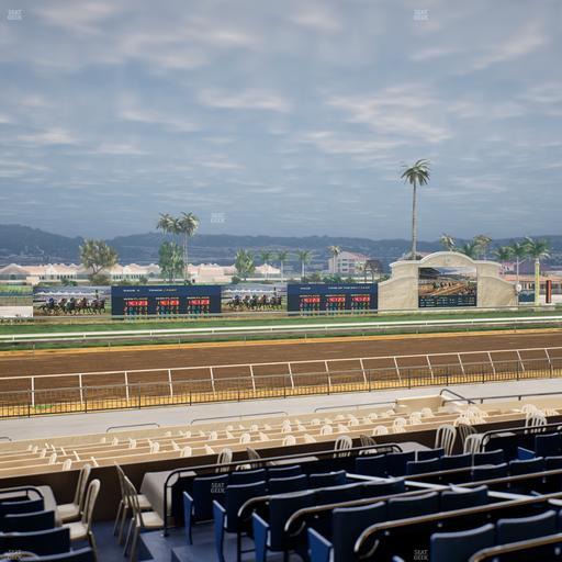 Del Mar Thoroughbred Club - Section Stretch Run Box 34 D Lvl 2 Seat View