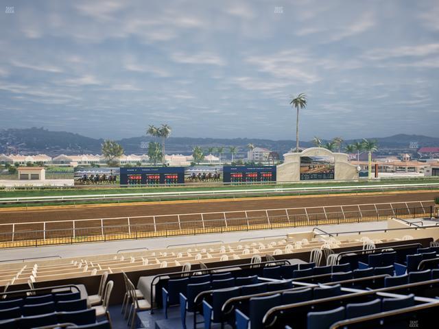 Del Mar Thoroughbred Club - Section Stretch Run Box 34 D Lvl 2 Seat View