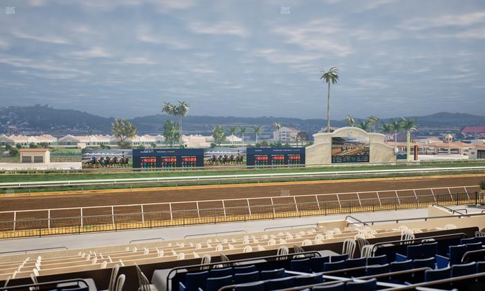 Del Mar Thoroughbred Club - Section Stretch Run Box 34 D Lvl 2 Seat View