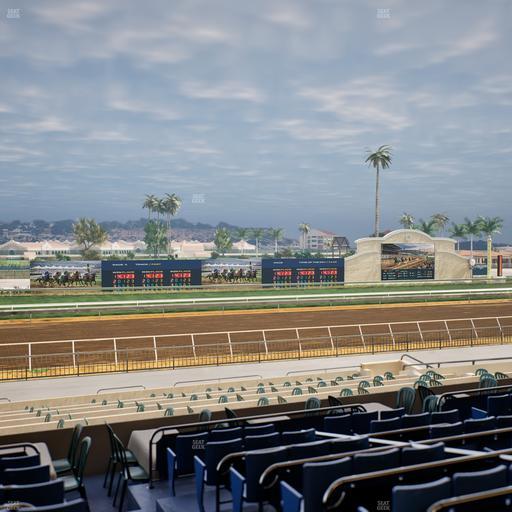 Del Mar Thoroughbred Club - Section Stretch Run Box 34 D Lvl 2 Seat View