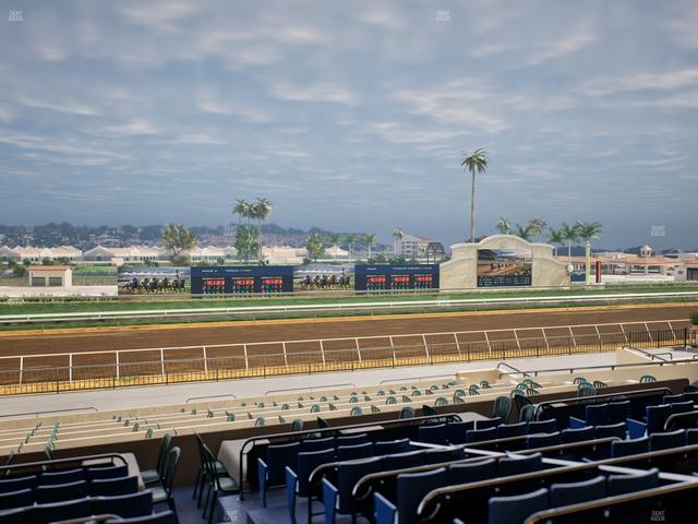 Del Mar Thoroughbred Club - Section Stretch Run Box 34 D Lvl 2 Seat View