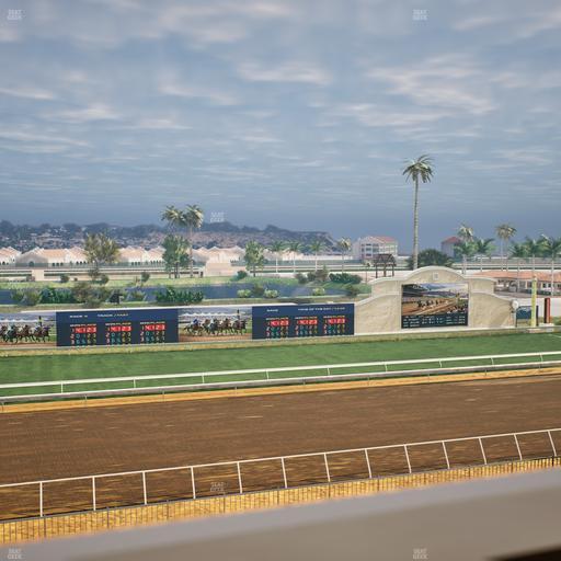 Del Mar Thoroughbred Club - Section Stretch Run Box 34 J Lvl 4 Seat View