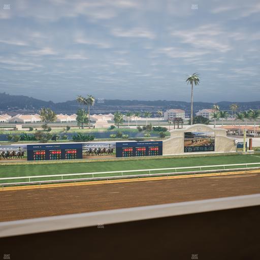 Del Mar Thoroughbred Club - Section Stretch Run Box 34 K Lvl 4 Seat View