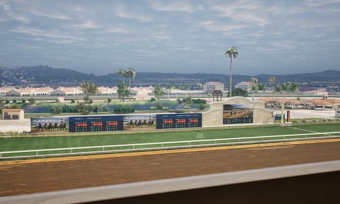Del Mar Thoroughbred Club - Section Stretch Run Box 34 K Lvl 4 Seat View