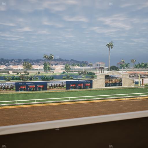 Del Mar Thoroughbred Club - Section Stretch Run Box 34 K Lvl 4 Seat View