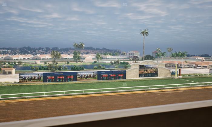 Del Mar Thoroughbred Club - Section Stretch Run Box 34 K Lvl 4 Seat View