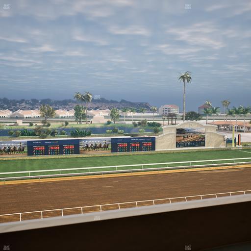 Del Mar Thoroughbred Club - Section Stretch Run Box 34 L Lvl 4 Seat View