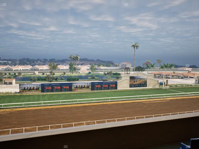 Del Mar Thoroughbred Club - Section Stretch Run Box 34 L Lvl 4 Seat View