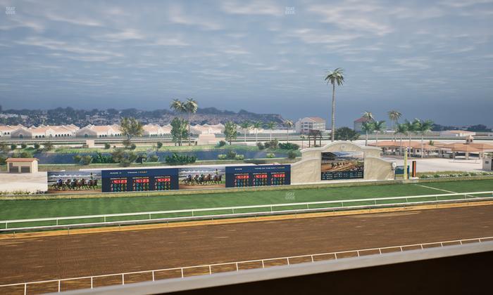 Del Mar Thoroughbred Club - Section Stretch Run Box 34 L Lvl 4 Seat View