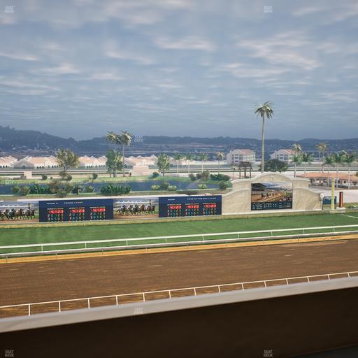 Del Mar Thoroughbred Club - Section Stretch Run Box 34 L Lvl 4 Seat View