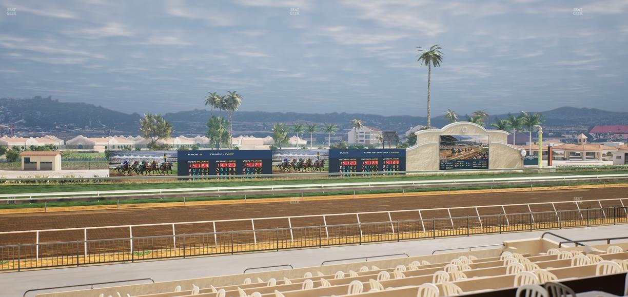 Del Mar Thoroughbred Club - Section Stretch Run Box 35 B Lvl 2 Seat View