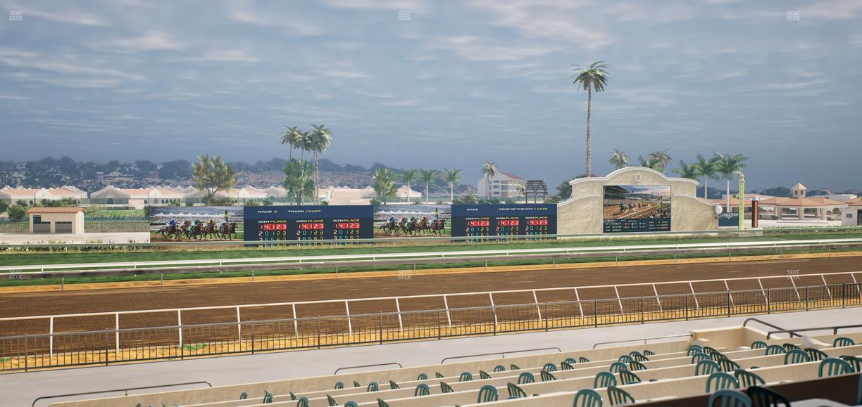 Del Mar Thoroughbred Club - Section Stretch Run Box 35 B Lvl 2 Seat View