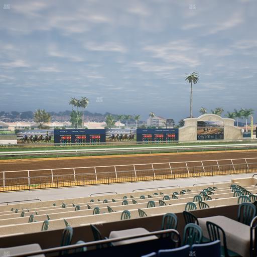 Del Mar Thoroughbred Club - Section Stretch Run Box 35 B Lvl 2 Seat View