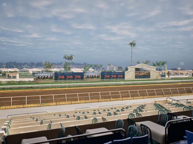 Del Mar Thoroughbred Club - Section Stretch Run Box 35 B Lvl 2 Seat View