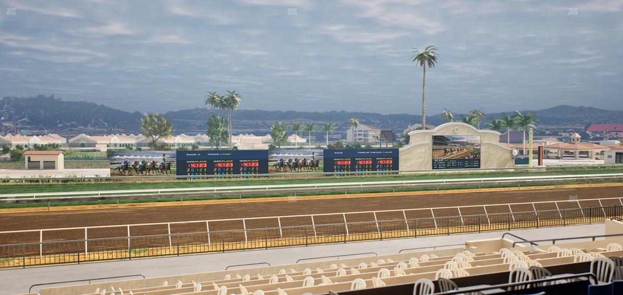 Del Mar Thoroughbred Club - Section Stretch Run Box 35 C Lvl 2 Seat View