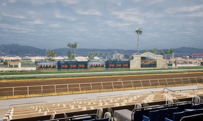 Del Mar Thoroughbred Club - Section Stretch Run Box 35 C Lvl 2 Seat View