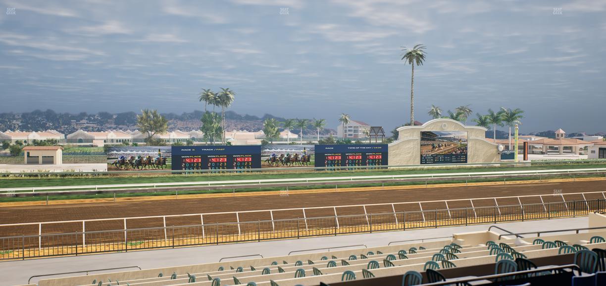 Del Mar Thoroughbred Club - Section Stretch Run Box 35 C Lvl 2 Seat View