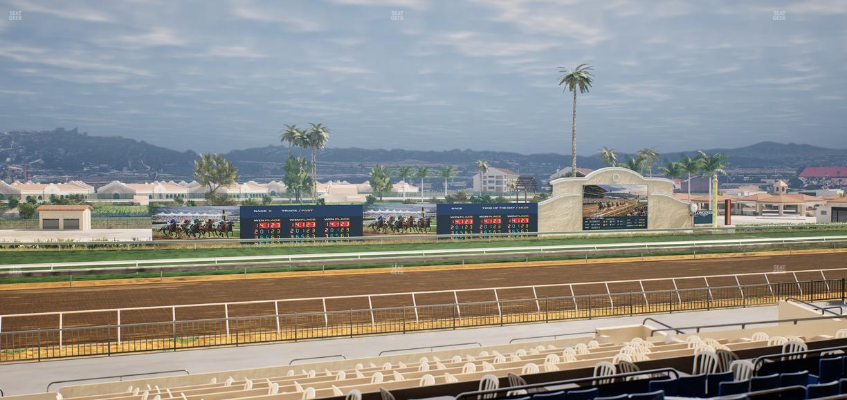 Del Mar Thoroughbred Club - Section Stretch Run Box 35 D Lvl 2 Seat View
