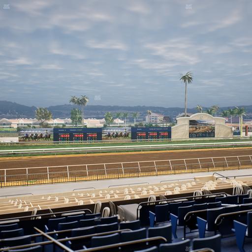 Del Mar Thoroughbred Club - Section Stretch Run Box 35 D Lvl 2 Seat View