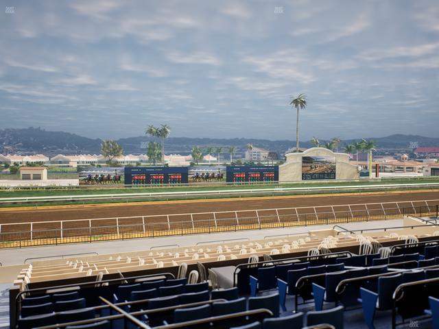 Del Mar Thoroughbred Club - Section Stretch Run Box 35 D Lvl 2 Seat View