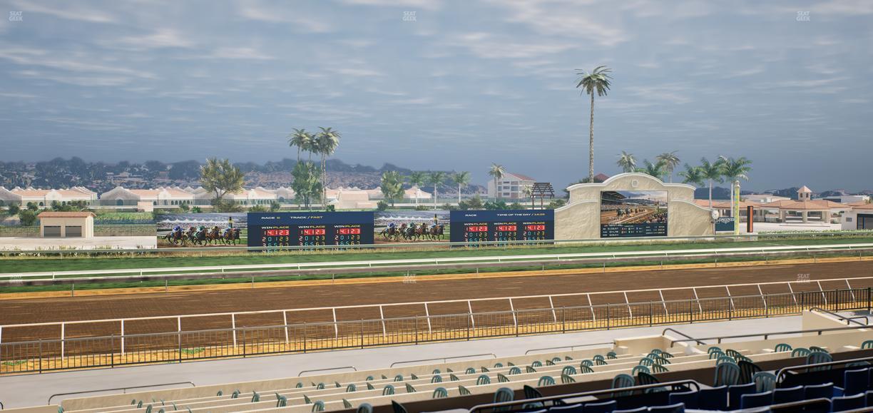 Del Mar Thoroughbred Club - Section Stretch Run Box 35 D Lvl 2 Seat View