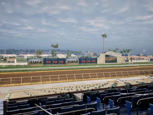 Del Mar Thoroughbred Club - Section Stretch Run Box 35 D Lvl 2 Seat View