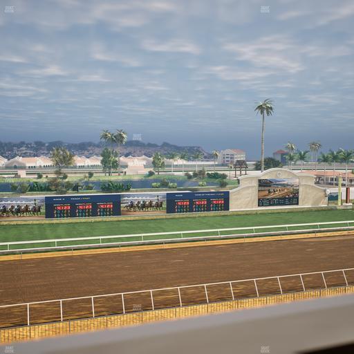 Del Mar Thoroughbred Club - Section Stretch Run Box 35 J Lvl 4 Seat View