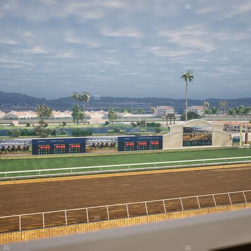 Del Mar Thoroughbred Club - Section Stretch Run Box 35 J Lvl 4 Seat View