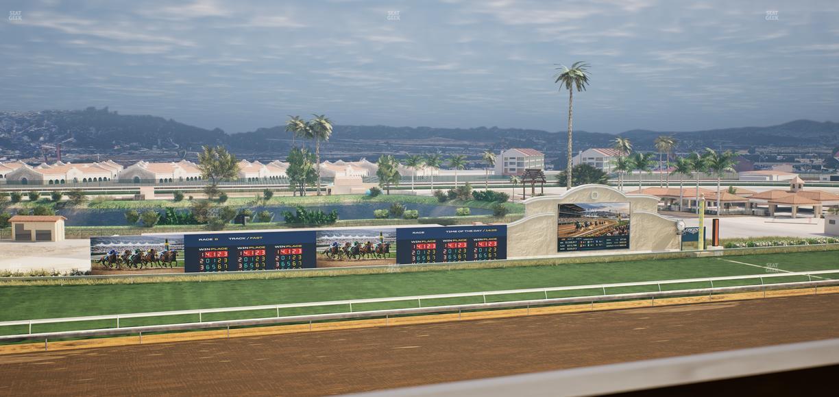 Del Mar Thoroughbred Club - Section Stretch Run Box 35 K Lvl 4 Seat View