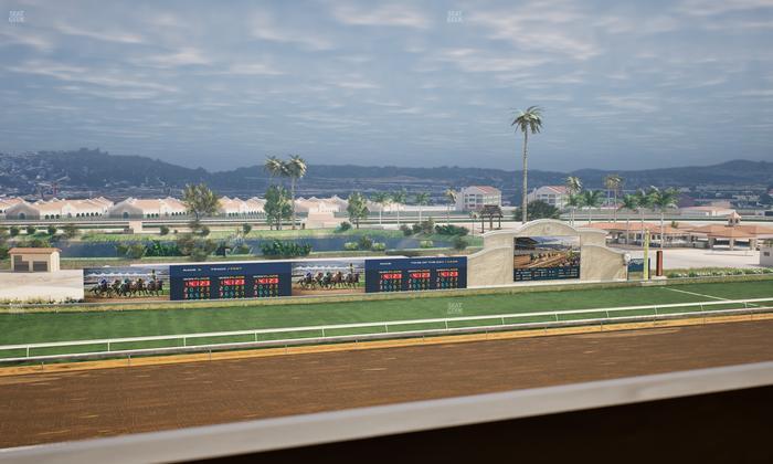 Del Mar Thoroughbred Club - Section Stretch Run Box 35 K Lvl 4 Seat View
