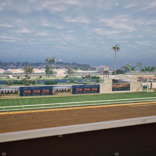 Del Mar Thoroughbred Club - Section Stretch Run Box 35 K Lvl 4 Seat View