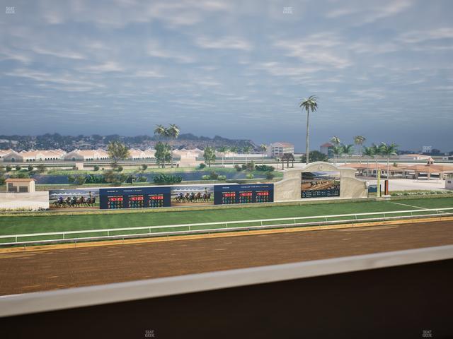 Del Mar Thoroughbred Club - Section Stretch Run Box 35 K Lvl 4 Seat View