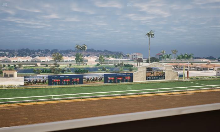 Del Mar Thoroughbred Club - Section Stretch Run Box 35 K Lvl 4 Seat View