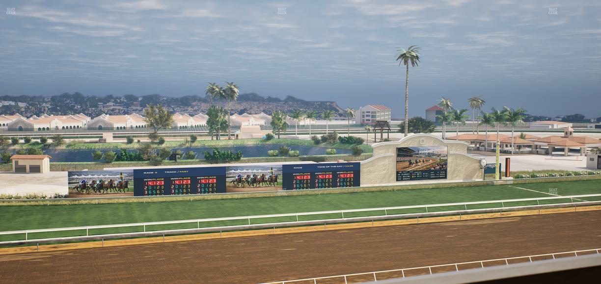 Del Mar Thoroughbred Club - Section Stretch Run Box 35 L Lvl 4 Seat View