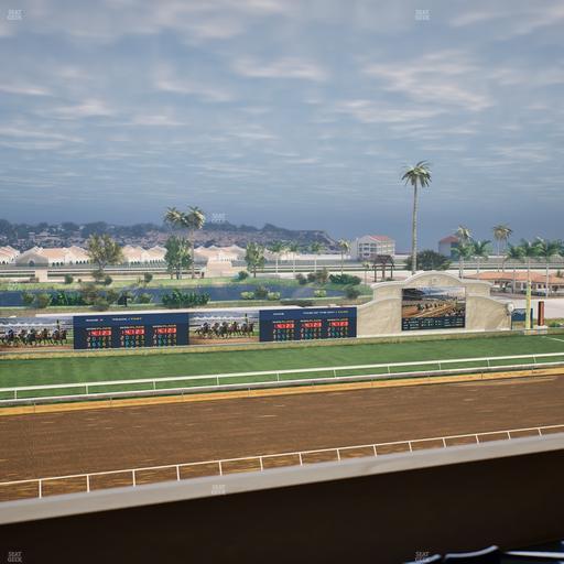 Del Mar Thoroughbred Club - Section Stretch Run Box 35 L Lvl 4 Seat View