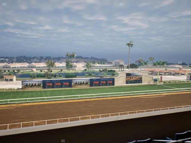 Del Mar Thoroughbred Club - Section Stretch Run Box 35 L Lvl 4 Seat View