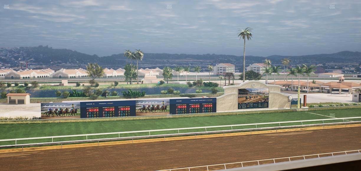Del Mar Thoroughbred Club - Section Stretch Run Box 35 L Lvl 4 Seat View