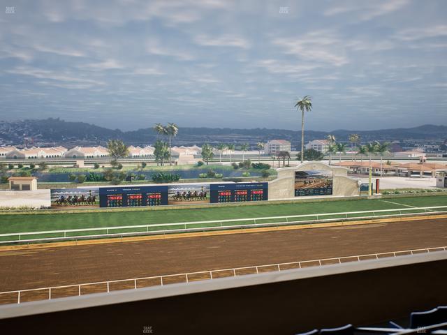 Del Mar Thoroughbred Club - Section Stretch Run Box 35 L Lvl 4 Seat View