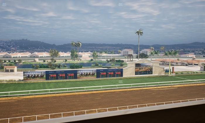 Del Mar Thoroughbred Club - Section Stretch Run Box 35 L Lvl 4 Seat View
