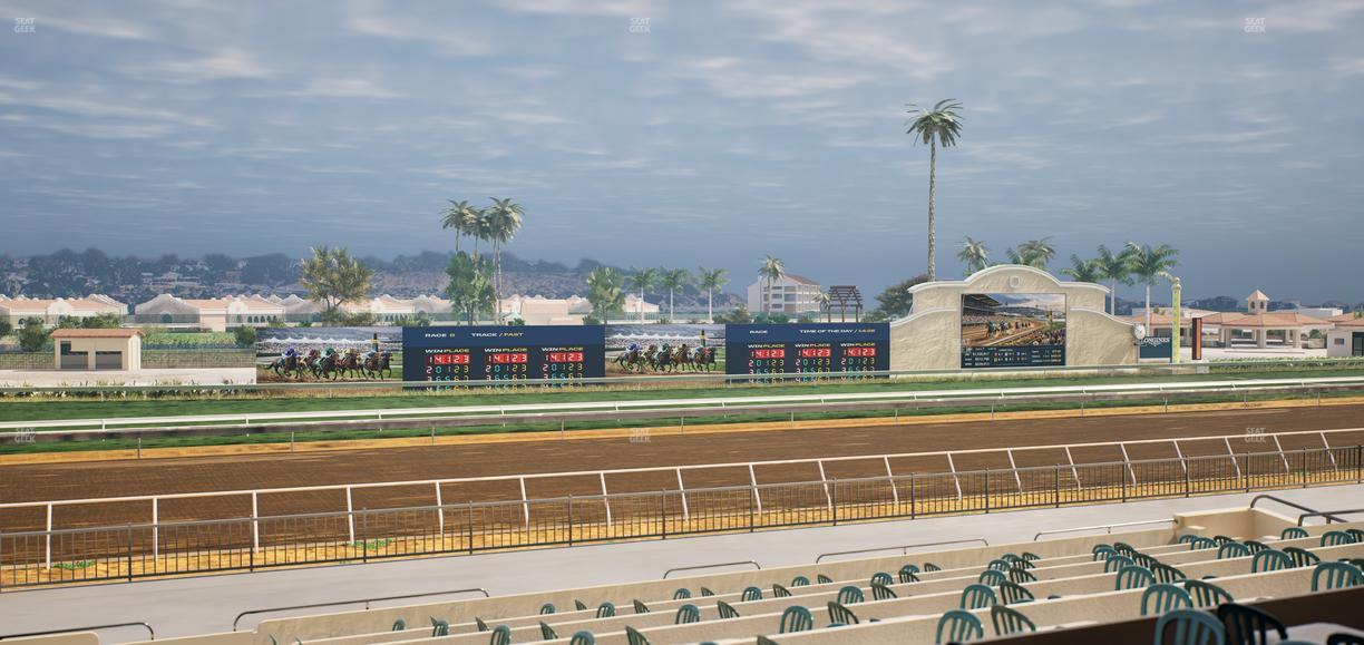 Del Mar Thoroughbred Club - Section Stretch Run Box 36 B Lvl 2 Seat View