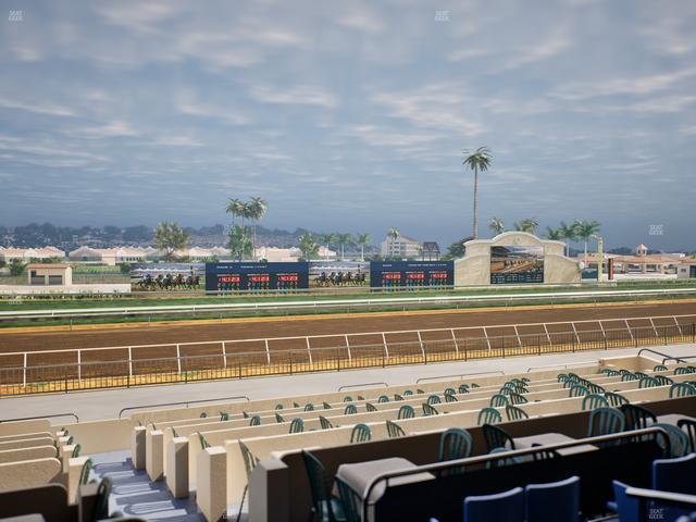 Del Mar Thoroughbred Club - Section Stretch Run Box 36 B Lvl 2 Seat View