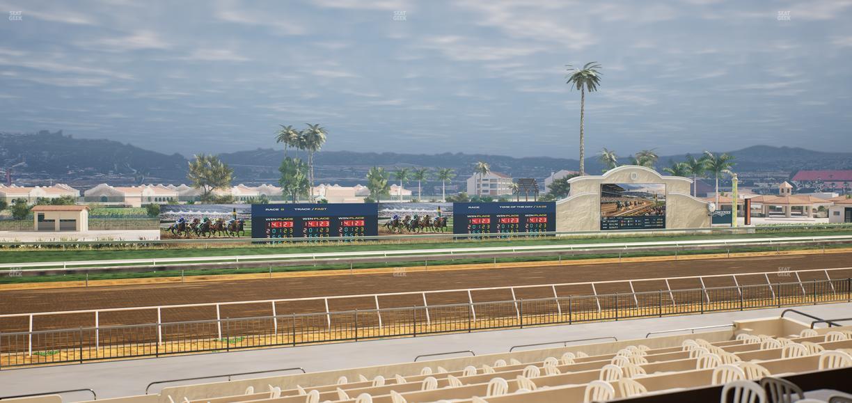 Del Mar Thoroughbred Club - Section Stretch Run Box 36 B Lvl 2 Seat View