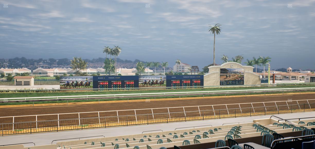 Del Mar Thoroughbred Club - Section Stretch Run Box 36 C Lvl 2 Seat View