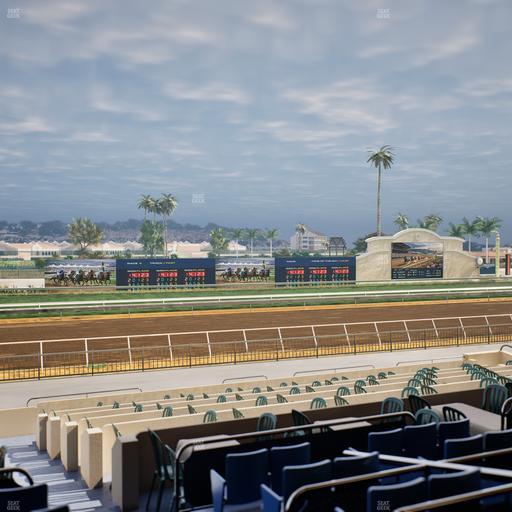 Del Mar Thoroughbred Club - Section Stretch Run Box 36 C Lvl 2 Seat View