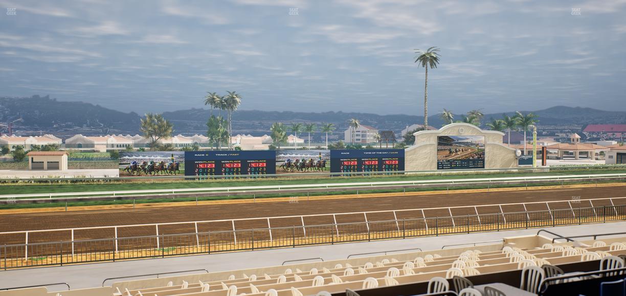 Del Mar Thoroughbred Club - Section Stretch Run Box 36 C Lvl 2 Seat View