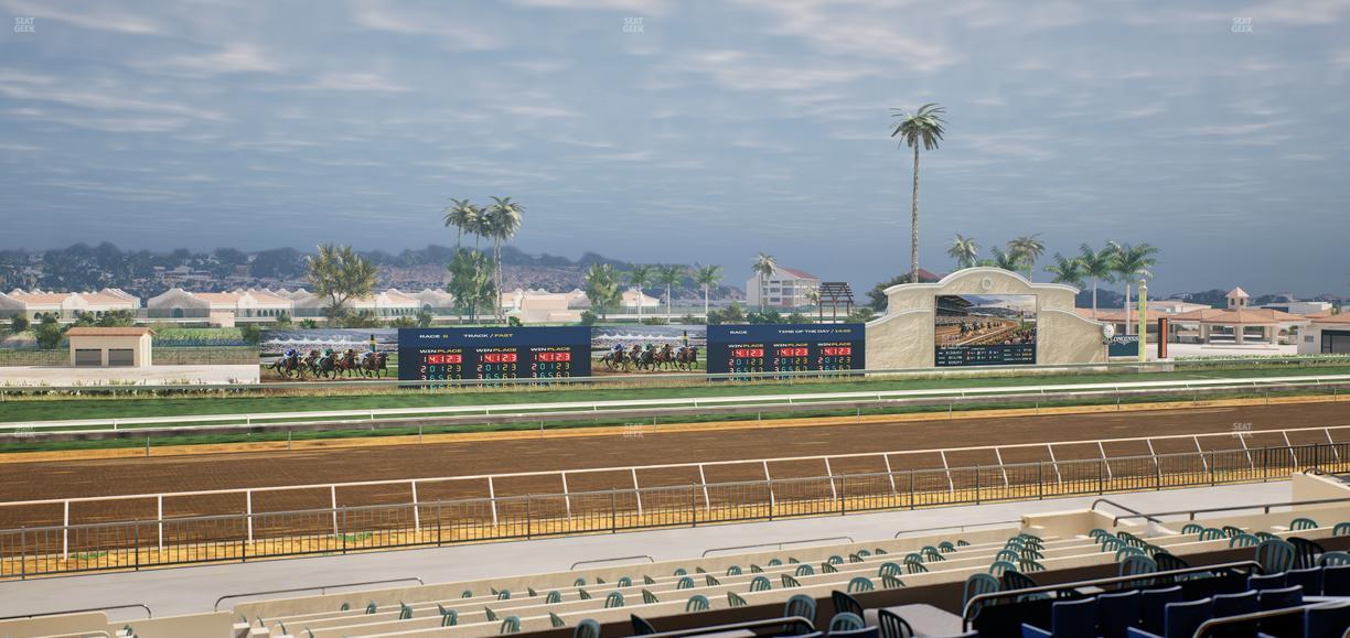 Del Mar Thoroughbred Club - Section Stretch Run Box 36 D Lvl 2 Seat View