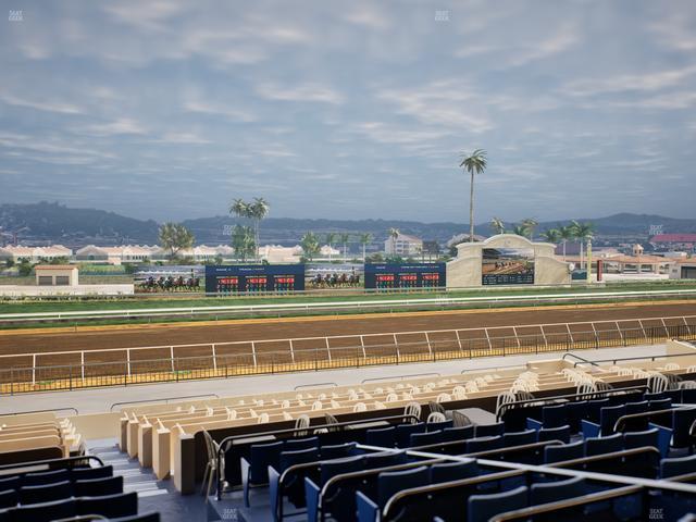 Del Mar Thoroughbred Club - Section Stretch Run Box 36 D Lvl 2 Seat View