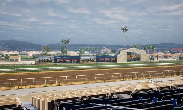 Del Mar Thoroughbred Club - Section Stretch Run Box 36 D Lvl 2 Seat View
