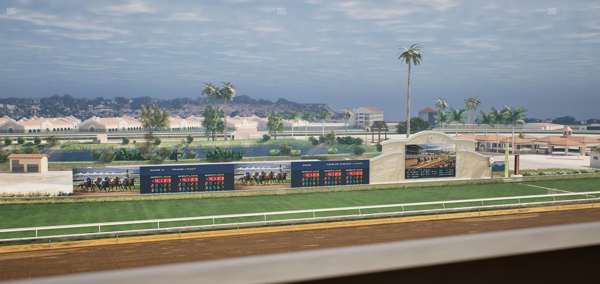 Del Mar Thoroughbred Club - Section Stretch Run Box 36 J Lvl 4 Seat View